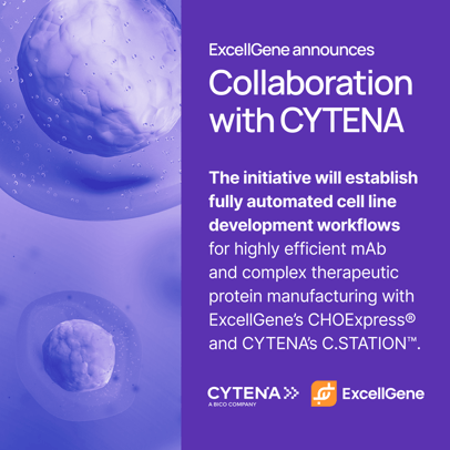 ExcellGene & CYTENA to Automate Workflows for Cell Line Development