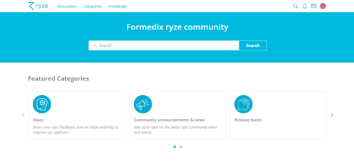 Formedix ryze Community Homepage-1